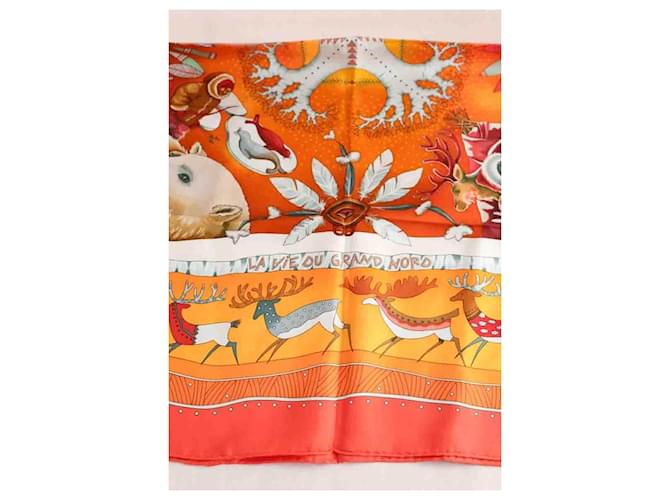 Aline Hermès Quadrato arancione - vista 3