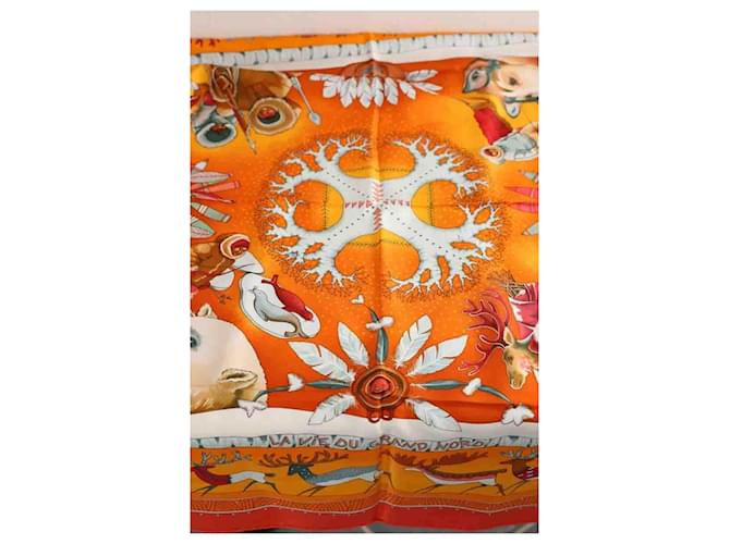Aline Hermès Quadrato arancione - vista 6