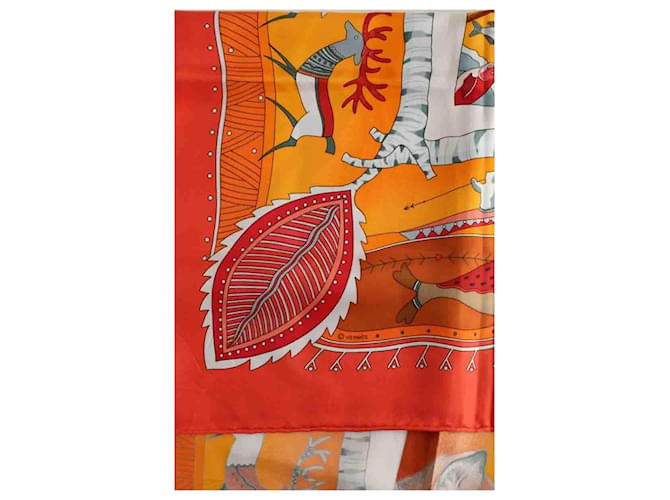 Aline Hermès Quadrato arancione - vista 7