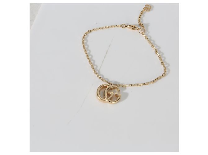 Bracciale Charm GG Marmont in Oro Giallo Gucci - vista 5