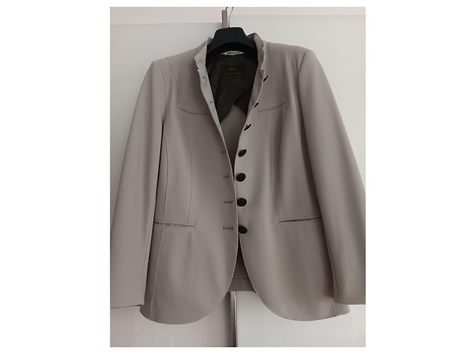 Autre Marque Blazer Acolchoado Cinza de Poliamida - vista 2