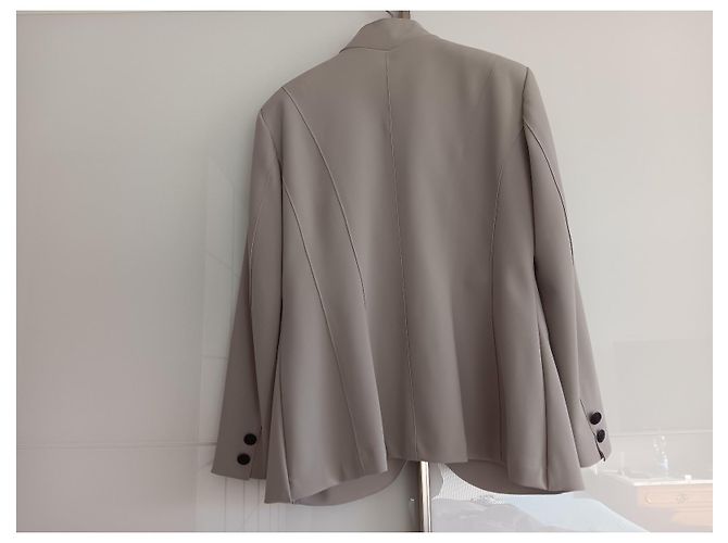Autre Marque Blazer Acolchoado Cinza de Poliamida - vista 4