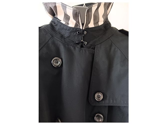 Burberry Trench coat com forro removível Preto - vista 8