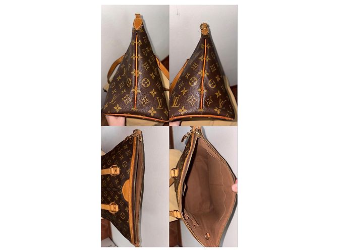Borsa Louis Vuitton Monogram Palermo PM Marrone - vista 5