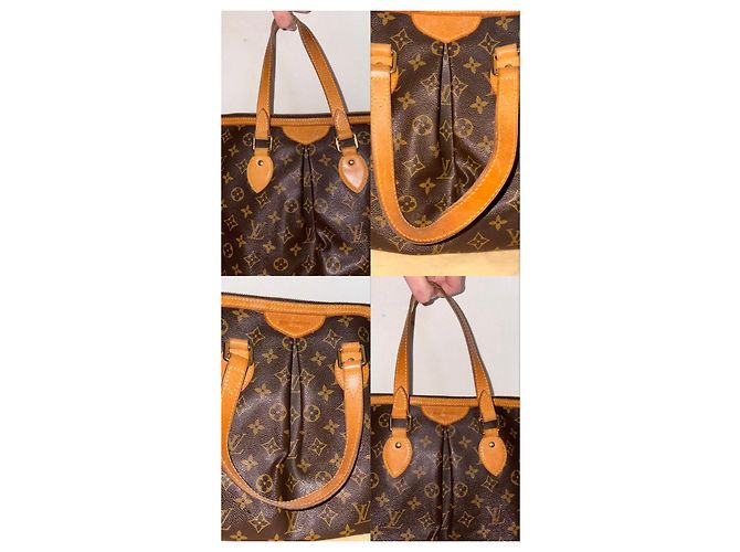 Borsa Louis Vuitton Monogram Palermo PM Marrone - vista 6