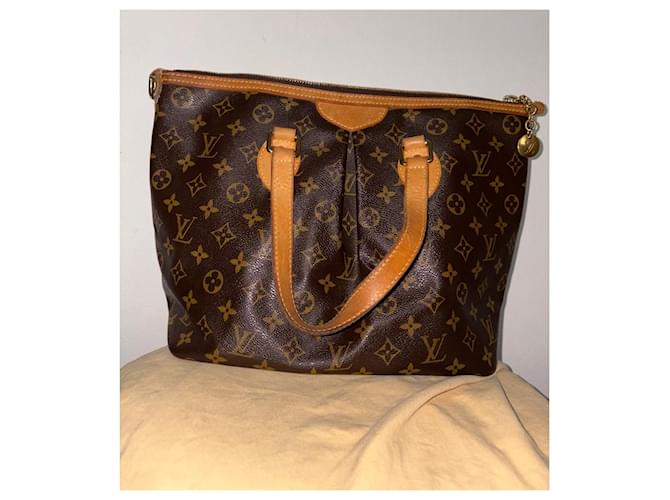 Borsa Louis Vuitton Monogram Palermo PM Marrone - vista 9