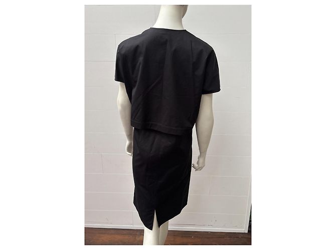 Vestido de verano negro de algodón de Hermès - vista 5