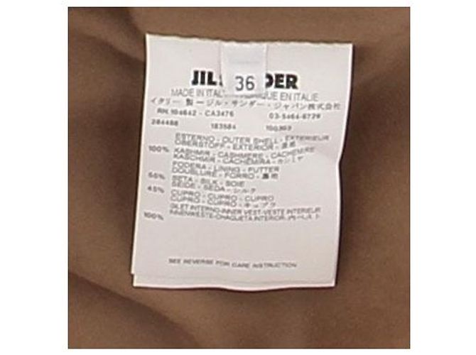 Jil Sander Giacca camel in cashmere Cammello - vista 6