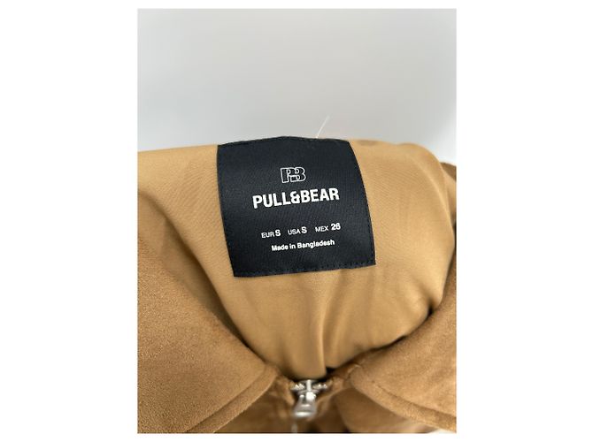 Autre Marque Camel-farbenes Wildlederjacke Kamel - Ansicht 5
