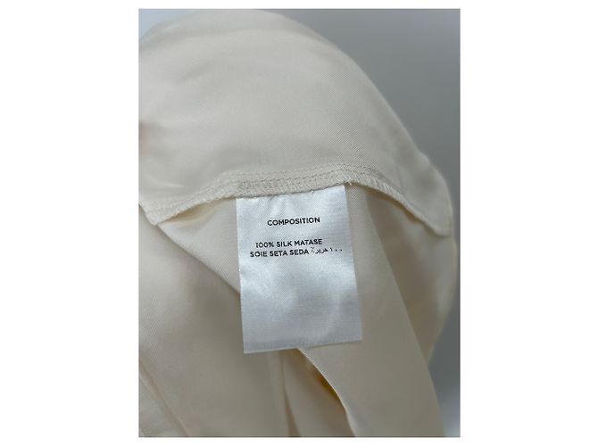 Autre Marque Camicia MANURÍ in seta bianca a forma di cuore Bianco - vista 6