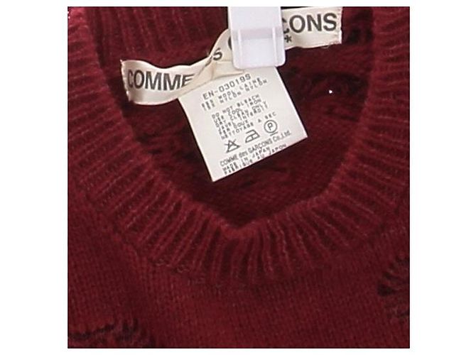 Suéter de lana rojo Comme Des Garcons Roja - vista 6