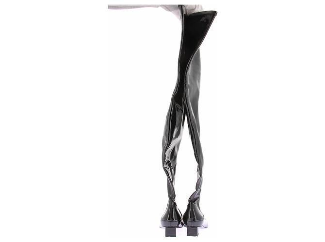 Autre Marque Botas altas de vinilo Negro - vista 5
