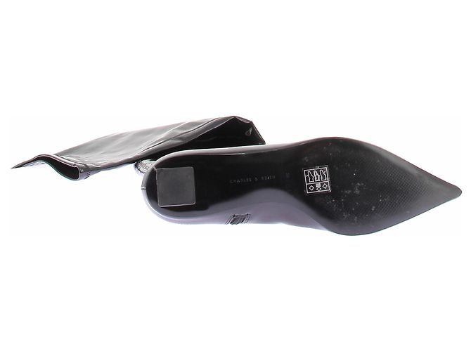 Autre Marque Botas altas de vinilo Negro - vista 7