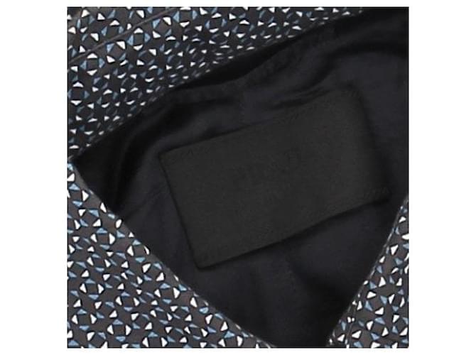 Prada Giacca lunga con stampa Blu navy - vista 5