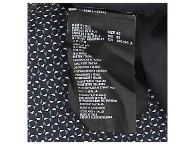 Prada Giacca lunga con stampa Blu navy - vista 7