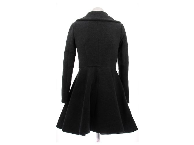 Miu Miu Abrigo de lana gris oscuro - vista 2