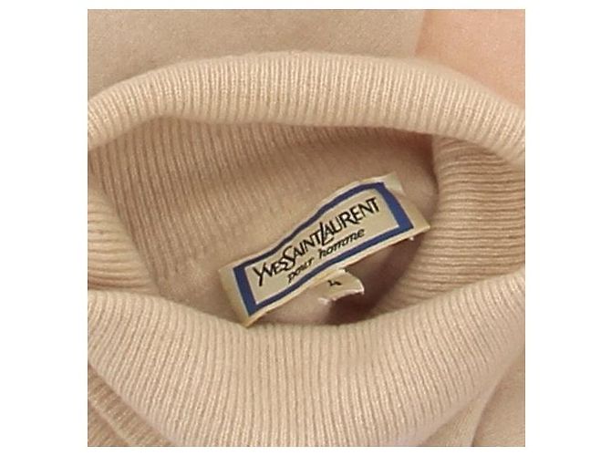 Yves Saint Laurent Suéter beige de cachemira - vista 5