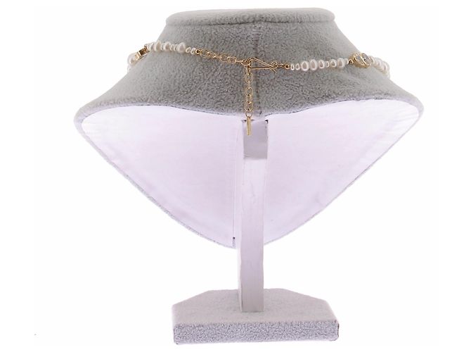 Autre Marque Collana di perle placcata oro D'oro - Ansicht 2