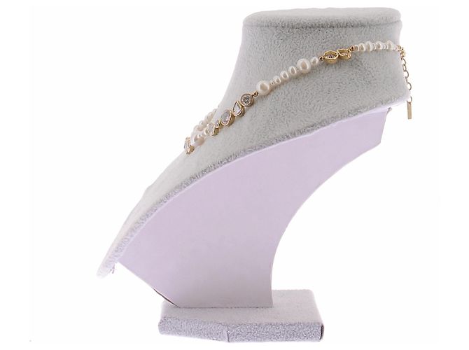 Autre Marque Collana di perle placcata oro D'oro - Ansicht 4