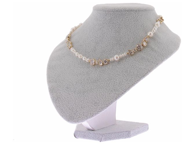 Autre Marque Collana di perle placcata oro D'oro - Ansicht 5