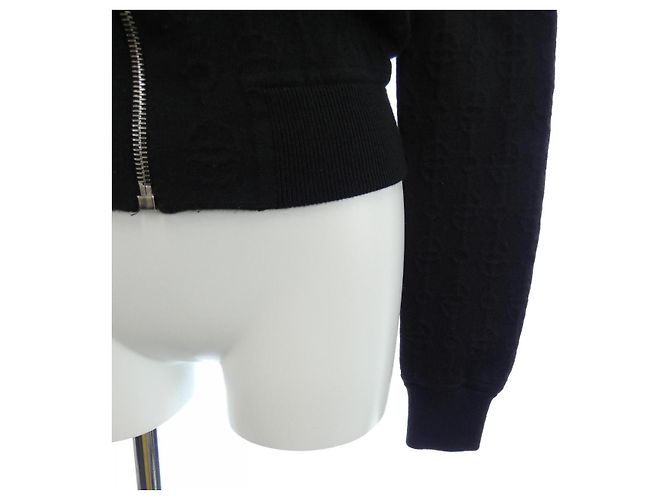 Blouson in misto cashmere Hermès 2E2201D3 Nero - vista 6