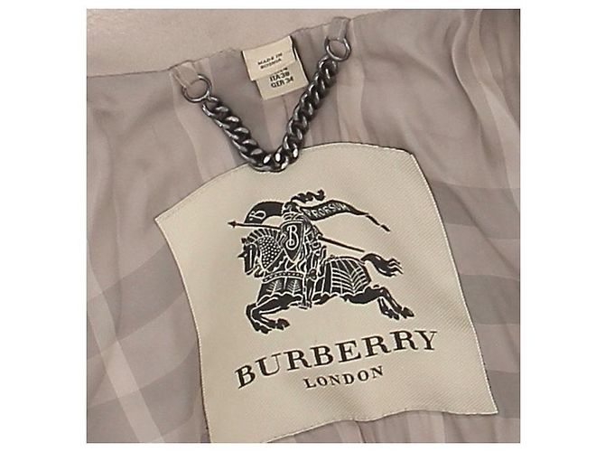 Burberry Trench in lana beige - vista 5