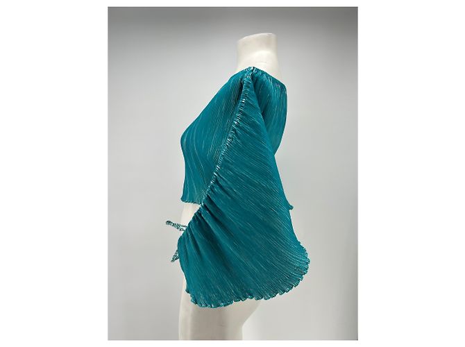 Top plisado turquesa Cult Gaia Azul - vista 4