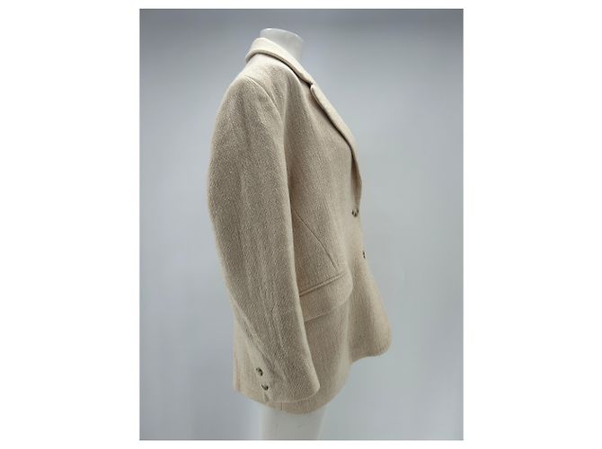 Rouje Blazer crema de lana y algodón Beige - vista 3