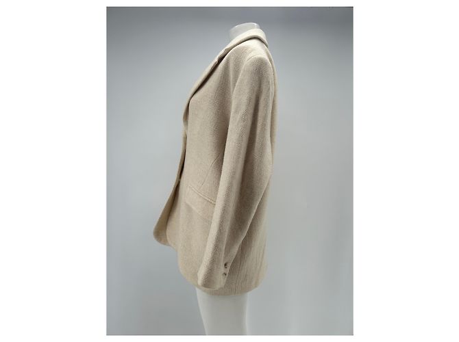 Rouje Blazer crema de lana y algodón Beige - vista 4