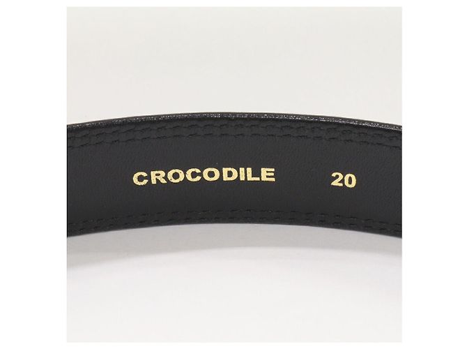 Autre Marque Cinturón de cocodrilo Negro - vista 3