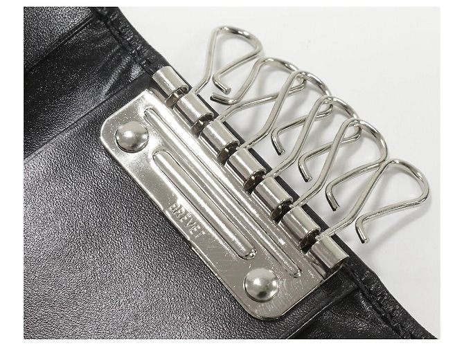 Prada Vitello Box 6 Key Case Calf Nero M25U Black - view 4