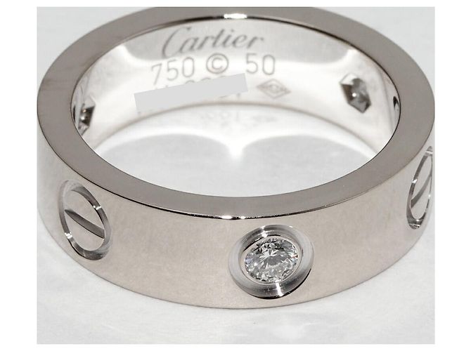 Cartier Love Ring aus 750er Weißgold, Größe 10 Silber - Ansicht 5