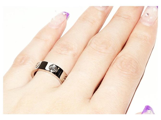 Cartier Love Ring aus 750er Weißgold, Größe 10 Silber - Ansicht 6