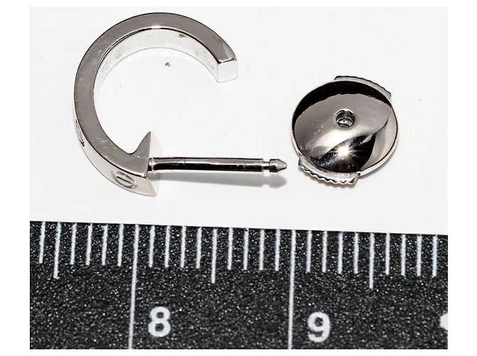 Orecchini Cartier Love Au750 Argento - vista 3