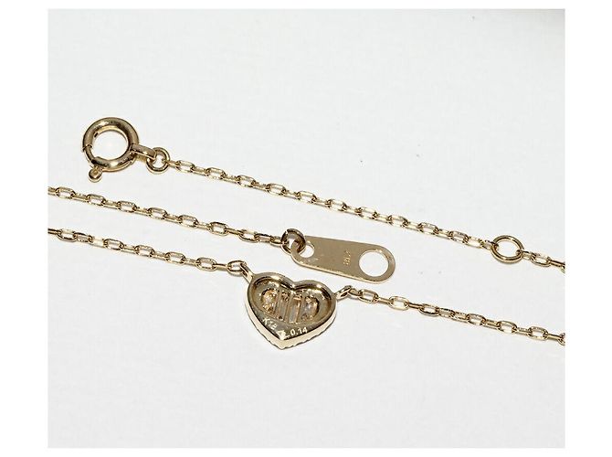 Autre Marque Collier Pendentif Cœur Bellesiora K18YG Diamant 0,14 ct Doré - vue 4