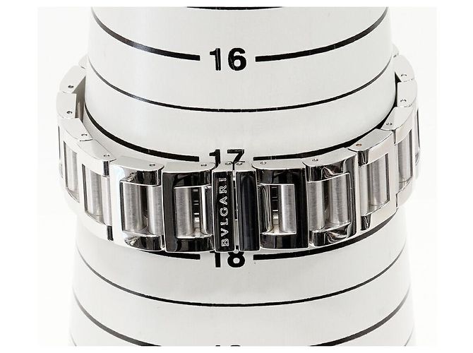 Bulgari Bvlgari Rettangolo Edelstahl-Uhr Weiß - Ansicht 4