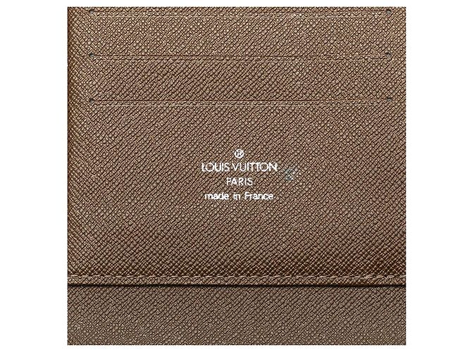 Portafoglio lungo Organizer Atoll Taiga Louis Vuitton Marrone - vista 8