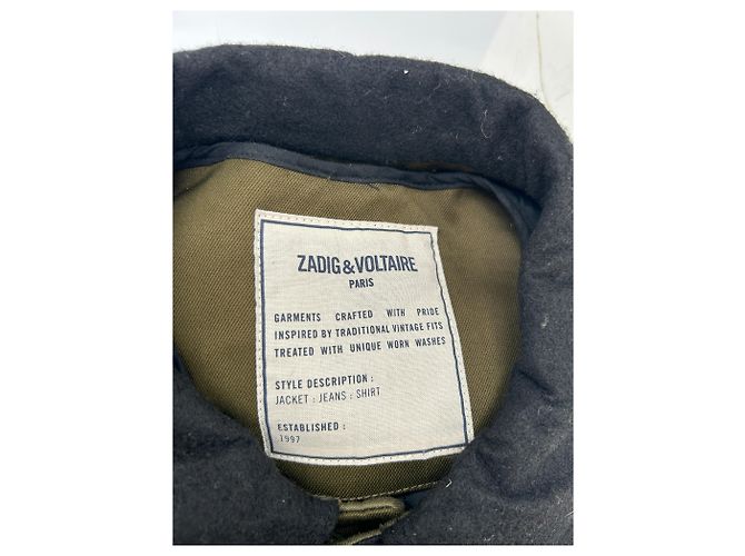 Giacca in cotone kaki Zadig & Voltaire L Cachi - vista 5