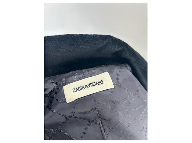 Zadig & Voltaire Schwarzer Samtblazer - Ansicht 5