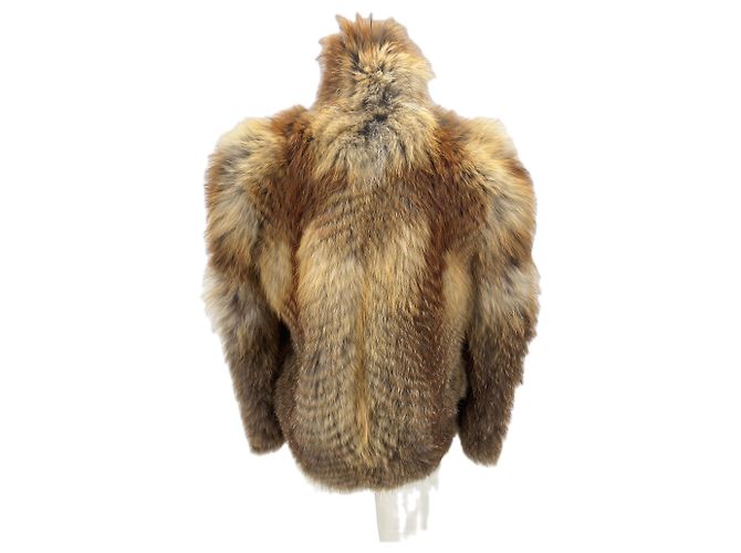 Sandro Braune Pelzjacke Kamel - Ansicht 2