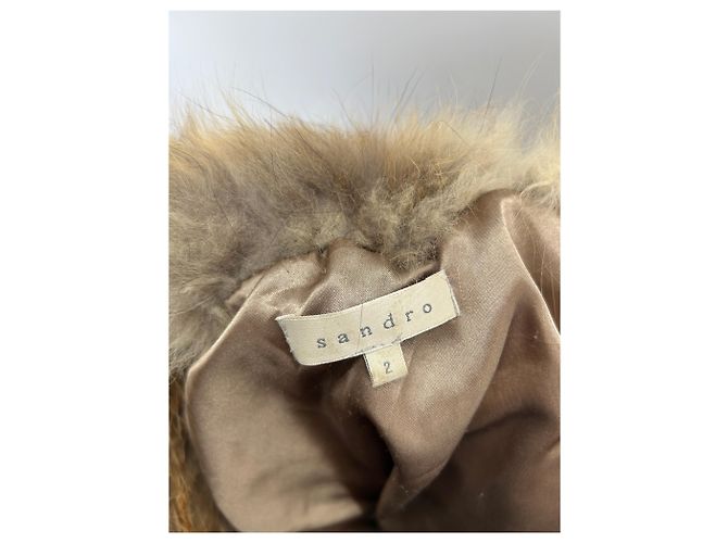 Sandro Braune Pelzjacke Kamel - Ansicht 5
