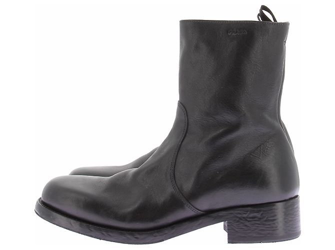 Prada Botines de cuero negro - vista 3