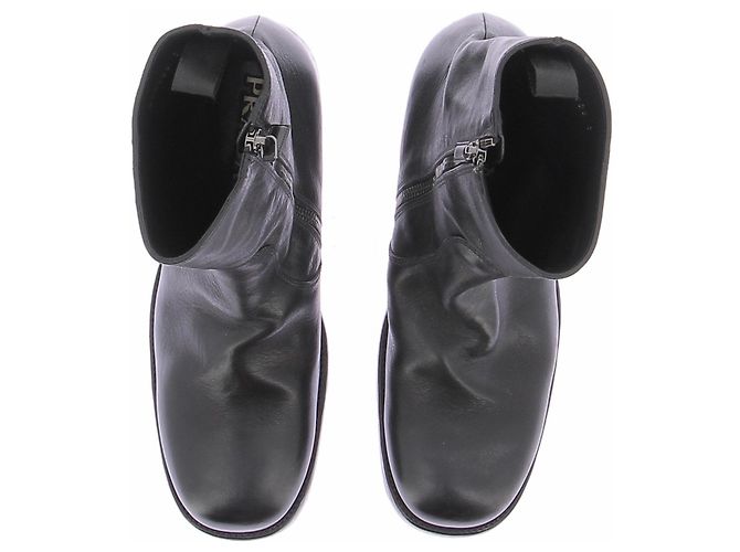 Prada Botines de cuero negro - vista 7