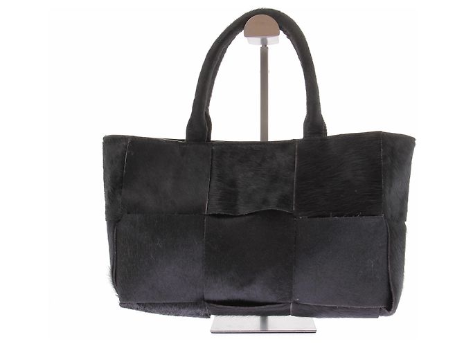 Autre Marque Borsa a mano in pelliccia nera ADAX Nero - vista 2
