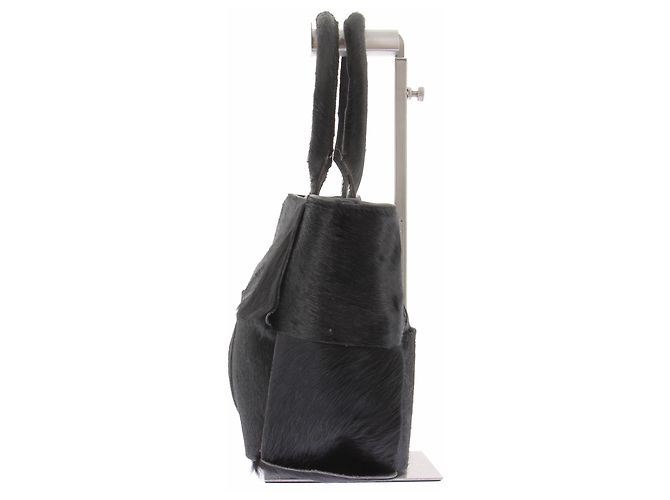 Autre Marque Borsa a mano in pelliccia nera ADAX Nero - vista 3