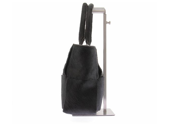 Autre Marque Borsa a mano in pelliccia nera ADAX Nero - vista 4