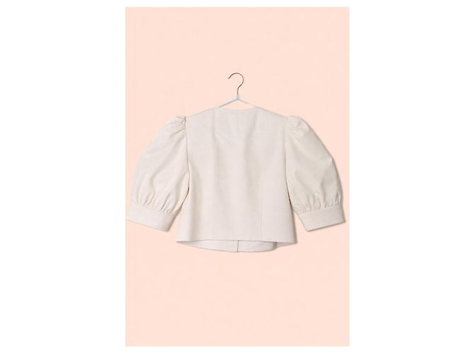 Rouje Chaqueta Maya Ecru de Algodón - vista 2