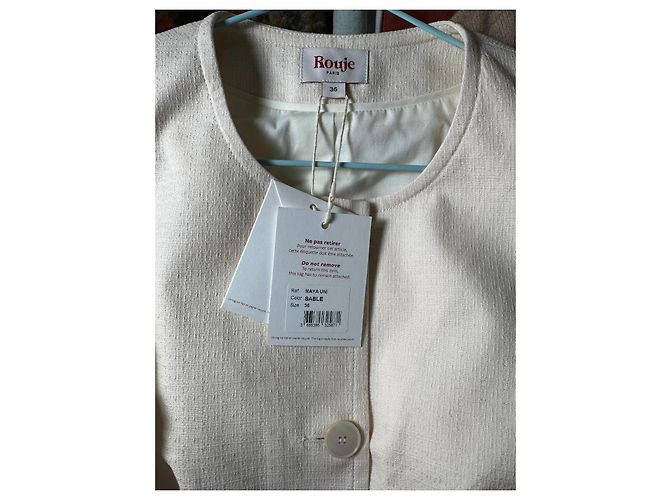 Rouje Chaqueta Maya Ecru de Algodón - vista 3