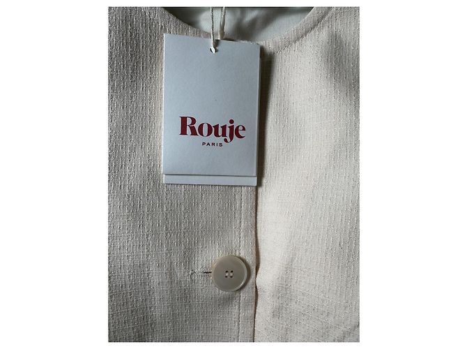 Rouje Chaqueta Maya Ecru de Algodón - vista 4