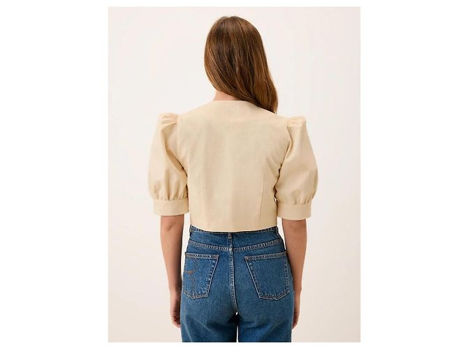 Rouje Chaqueta Maya Ecru de Algodón - vista 7